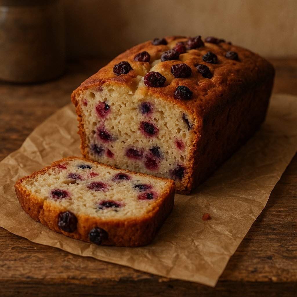 Yoghurt Cranberry Blueberry Loaf Cake